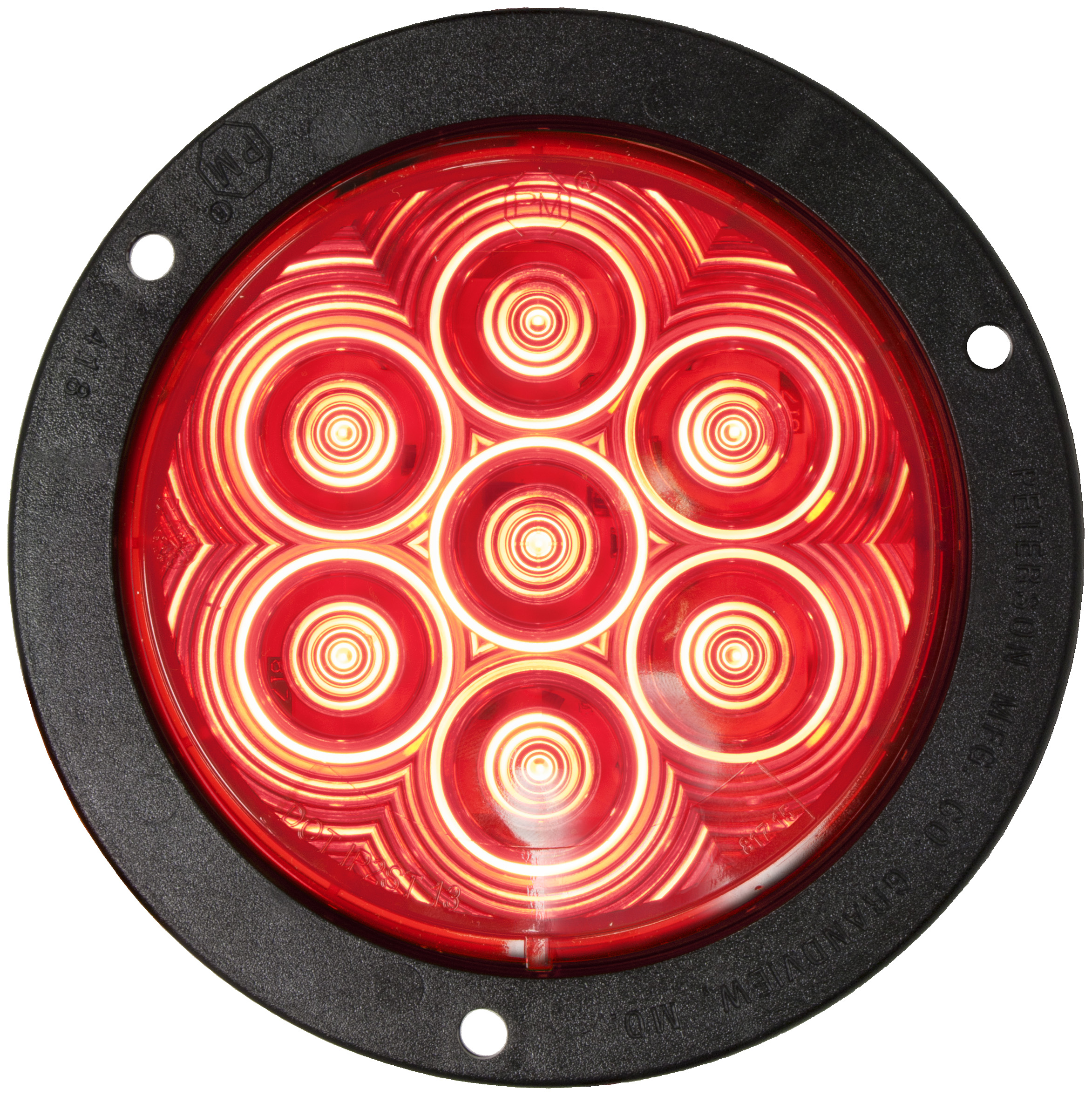 Lumenx LED 4" Round - Stop/Turn/Tail Flange Mount